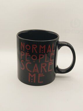 American Horror Story "Normal People Scare Me" Black Ceramic Coffee Mug Large 20